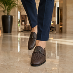 Brown Braided Loafer