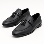 Prestige Black Buckle Loafer