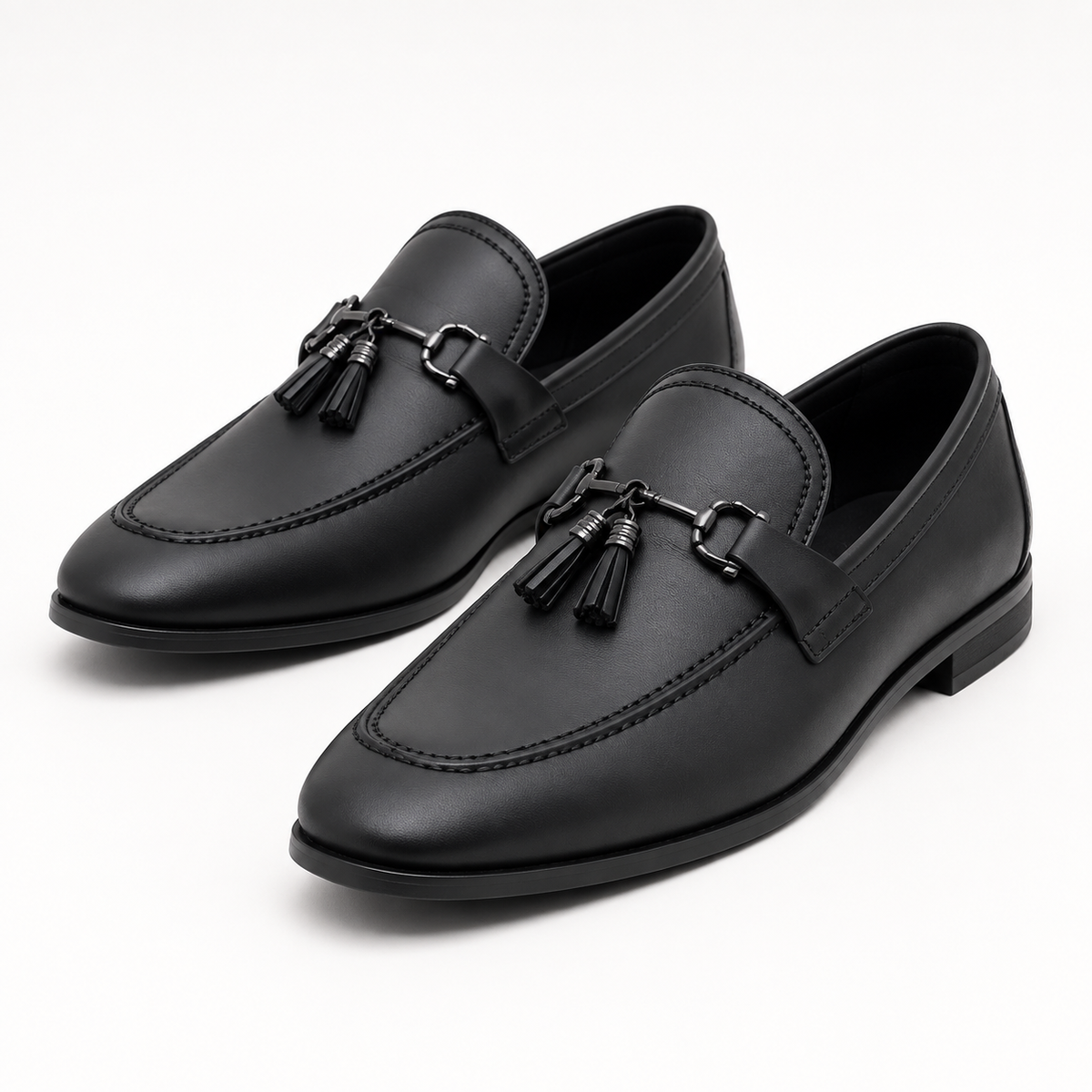 Prestige Black Buckle Loafer