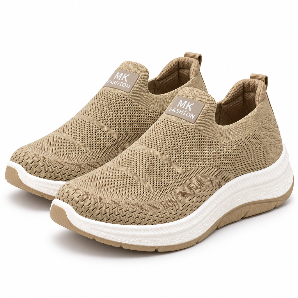 Beige Air Flex | Comfort Walk Skechers
