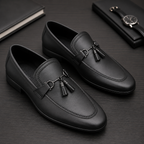 Prestige Black Buckle Loafer